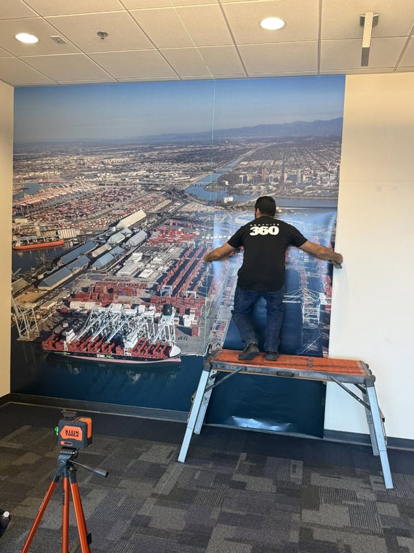 Wall Graphics installations with panels