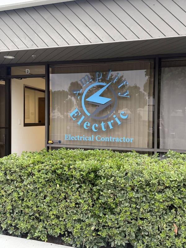 Window graphics on a business window