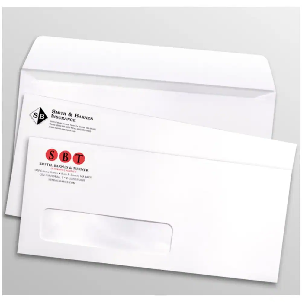 Envelopes displayed on a table