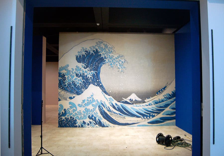 wall graphic at a museum