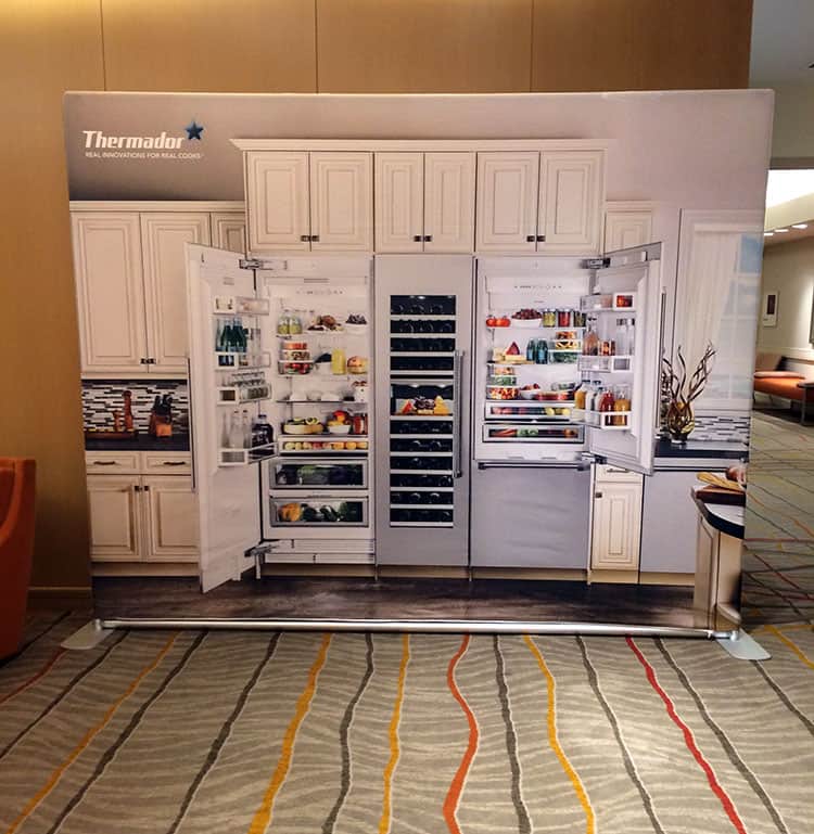 Tube display in a hotel event